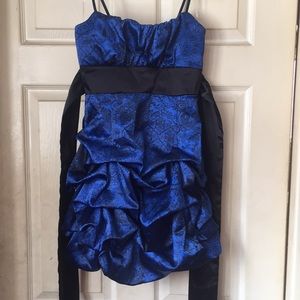 Dark Blue Homecoming Dress